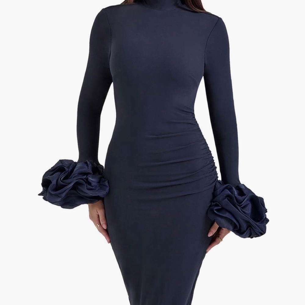 HOUSE OF CB Fabienne Long Sleeve Body-Con Jersey Gown